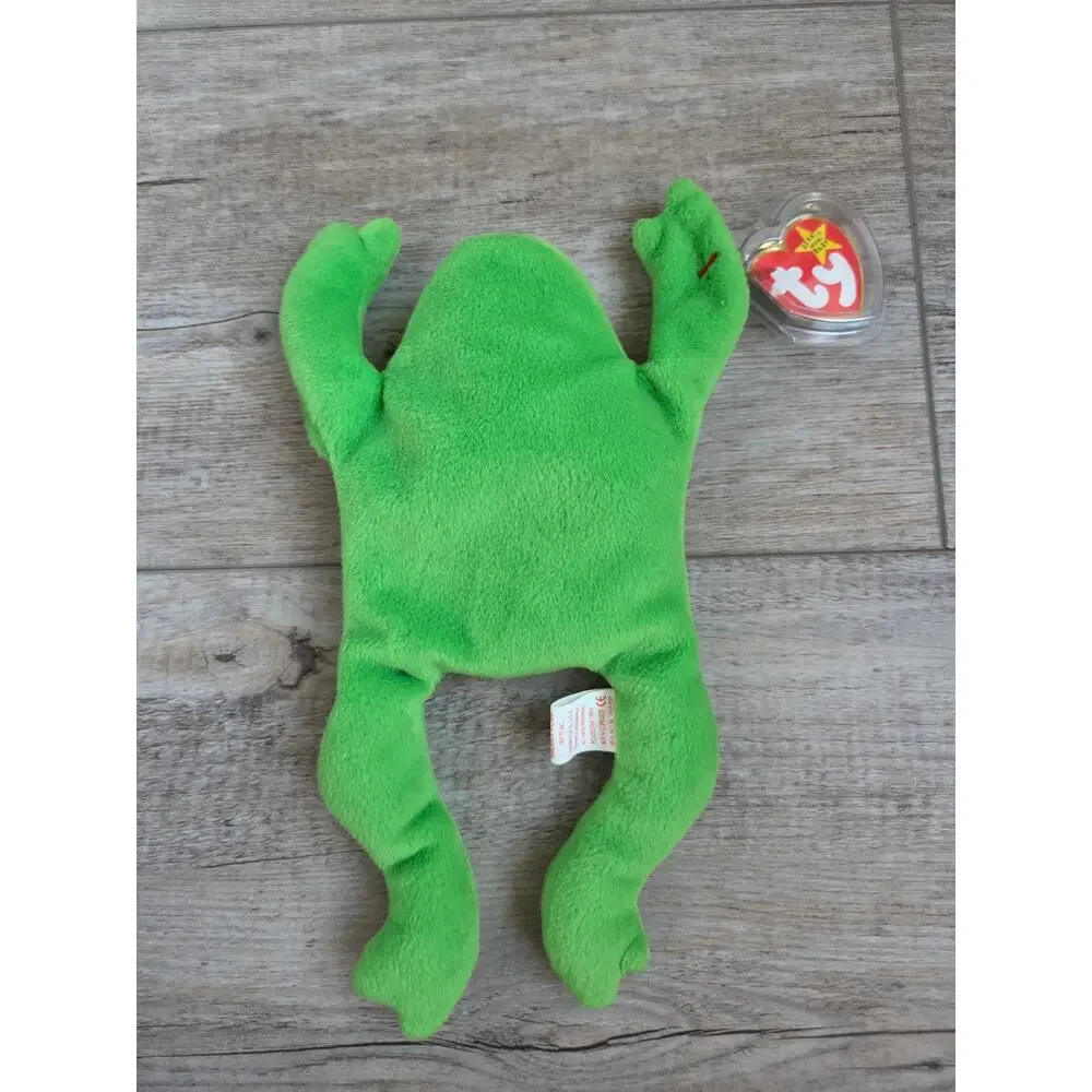 Vintage Ty Beanie Baby Legs Frog 1993‎ Tagged Plush Toy Collectible